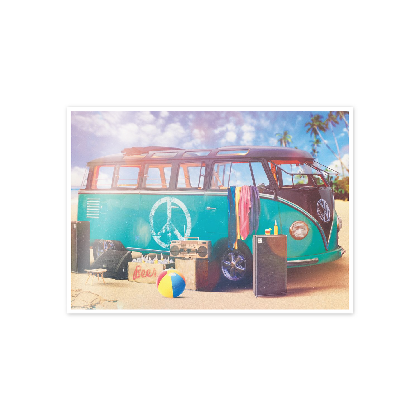 Freedom VW Camper van cm 70x50