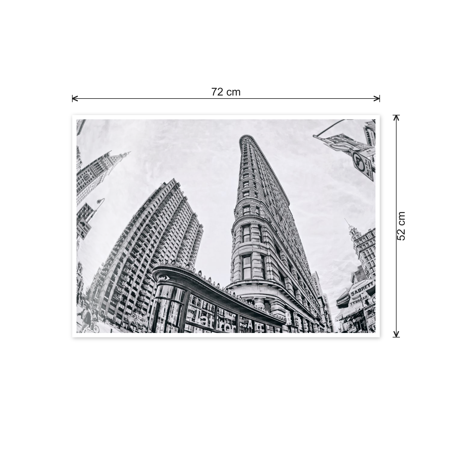 Flat Iron cm 70x50 - misure