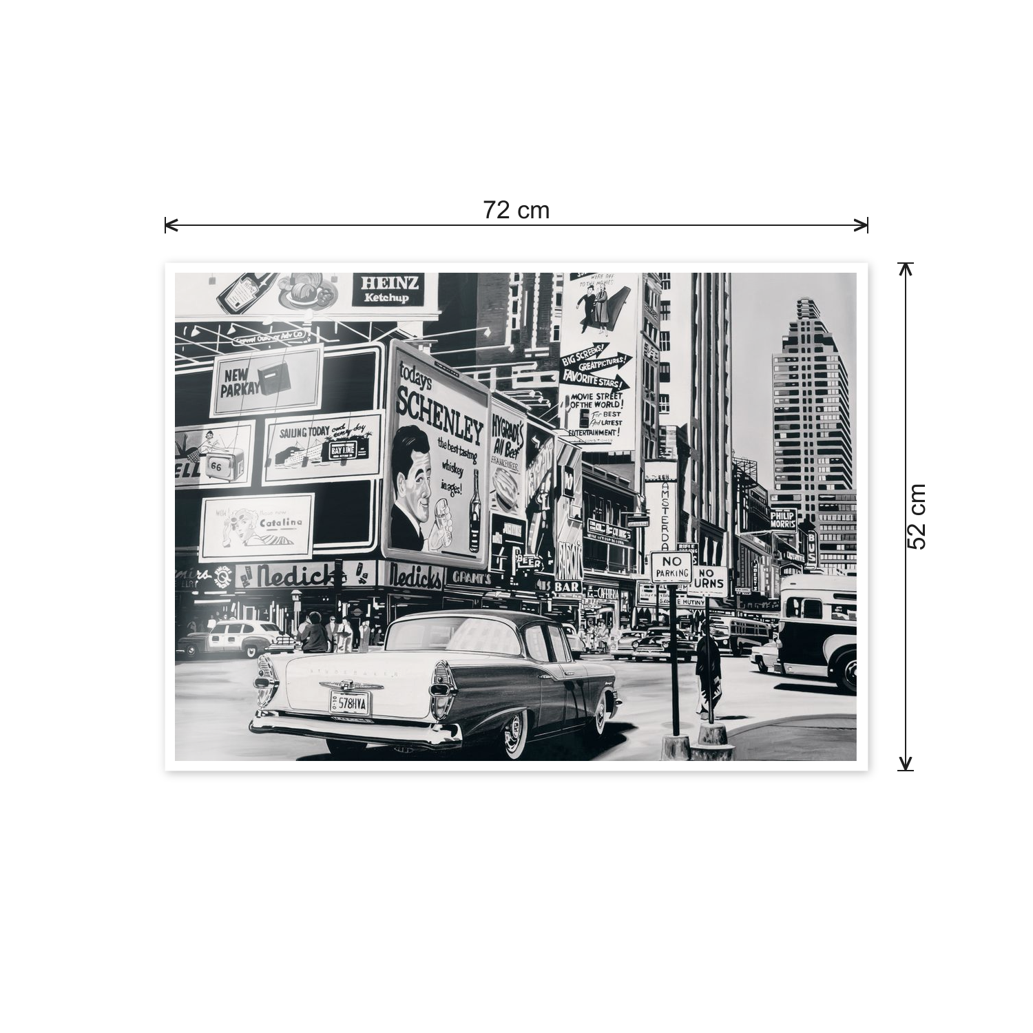 Advertising in the City cm 70x50 - misure