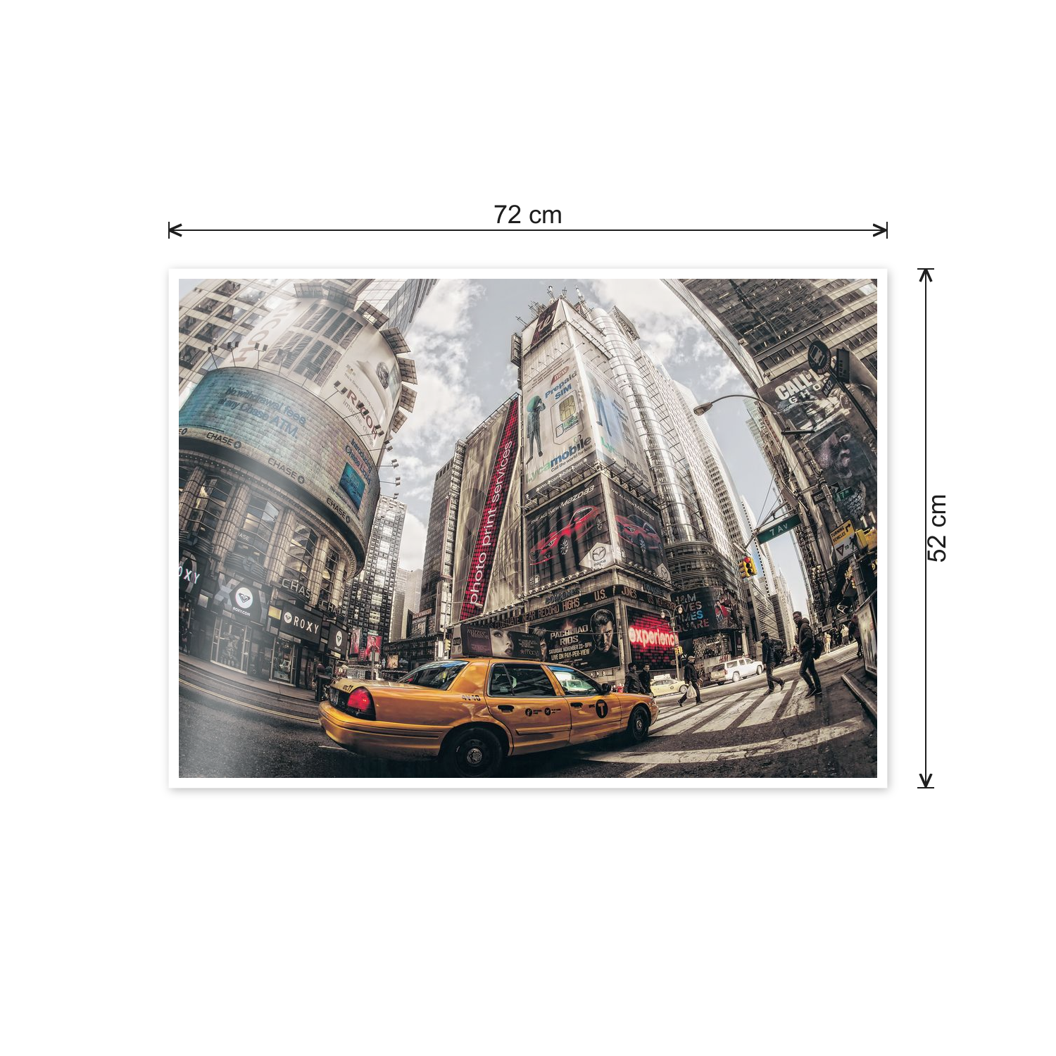 Time square sequel cm 70x50 - misure