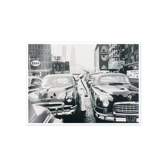 Cars in traffic cm 70x50