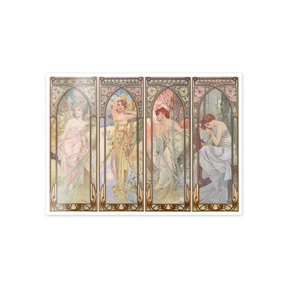 Homage to Mucha - Time of the day cm 70x50