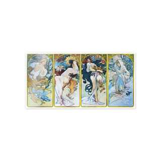 Homage to Mucha - Les saisons 1897 - cm 102x52 - Adesivo da Muro