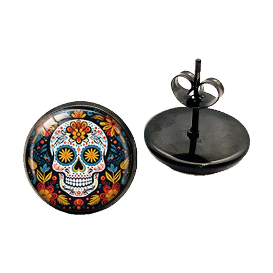 Orecchini teschio messicano