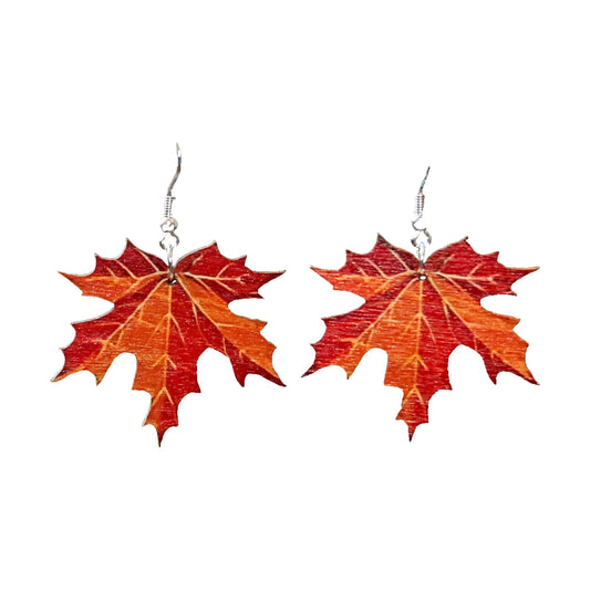 Orecchini foglia d'autunno