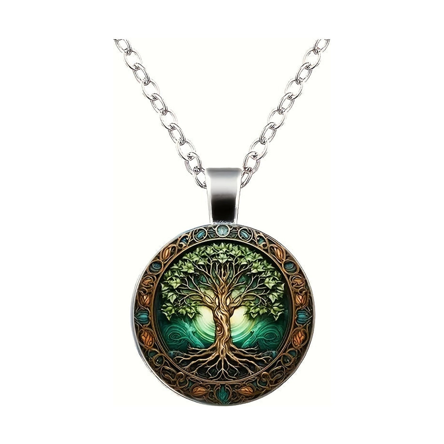Collana retrò luminosa albero della vita