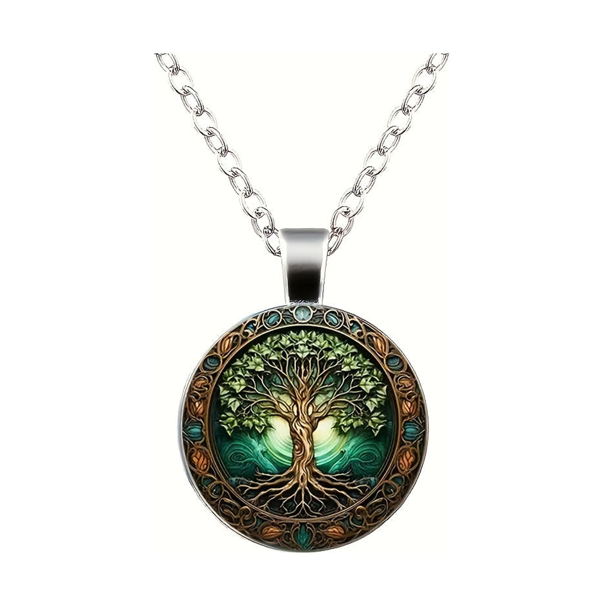 Collana retrò luminosa albero della vita