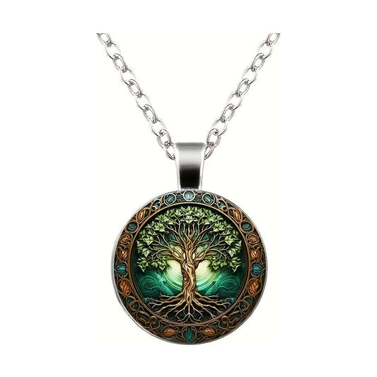 Collana retrò luminosa albero della vita