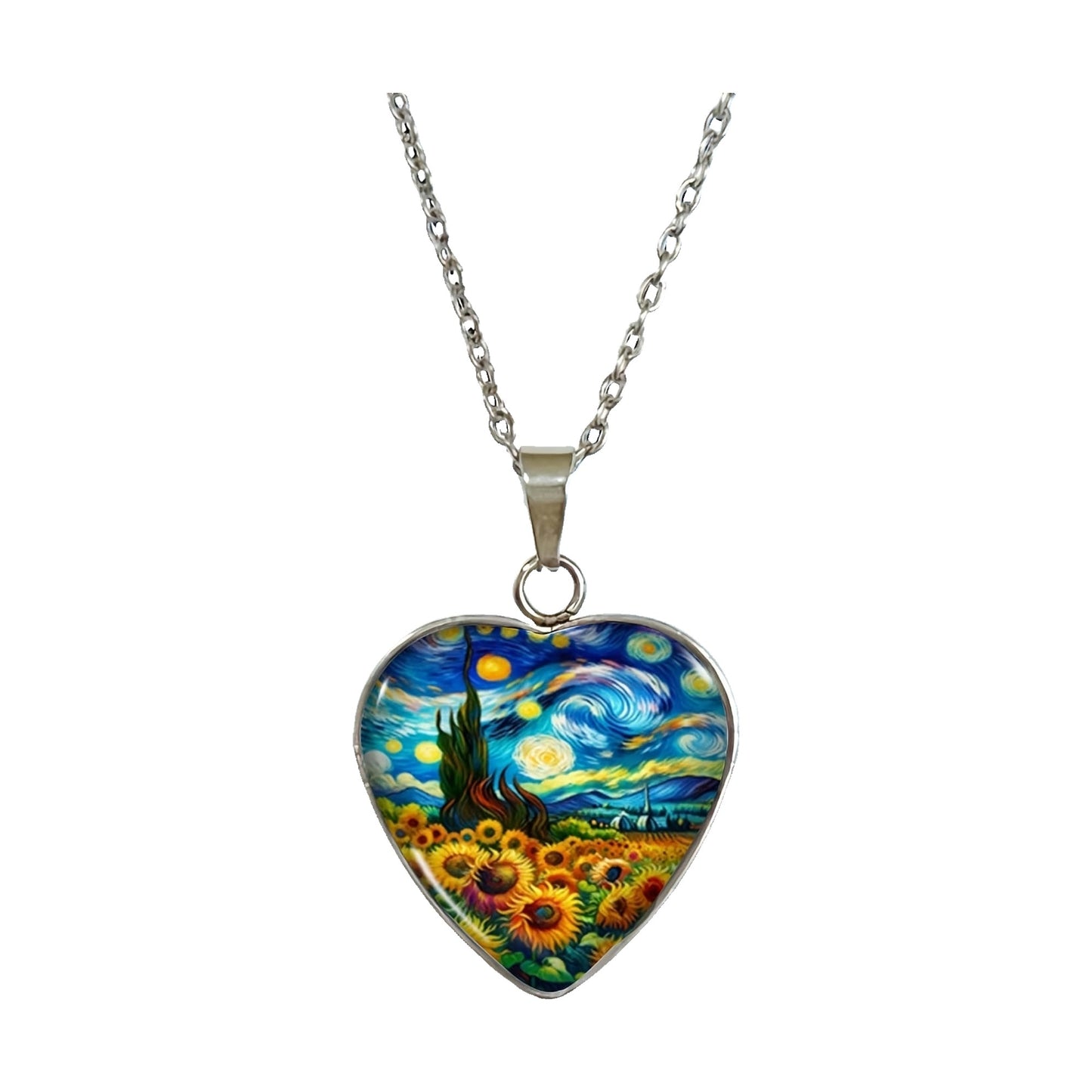 Collana a cuore Van Gogh