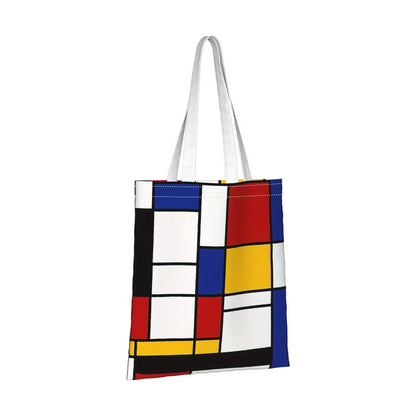 Borsa tote Piet Mondrian in tela - 40×35 cm