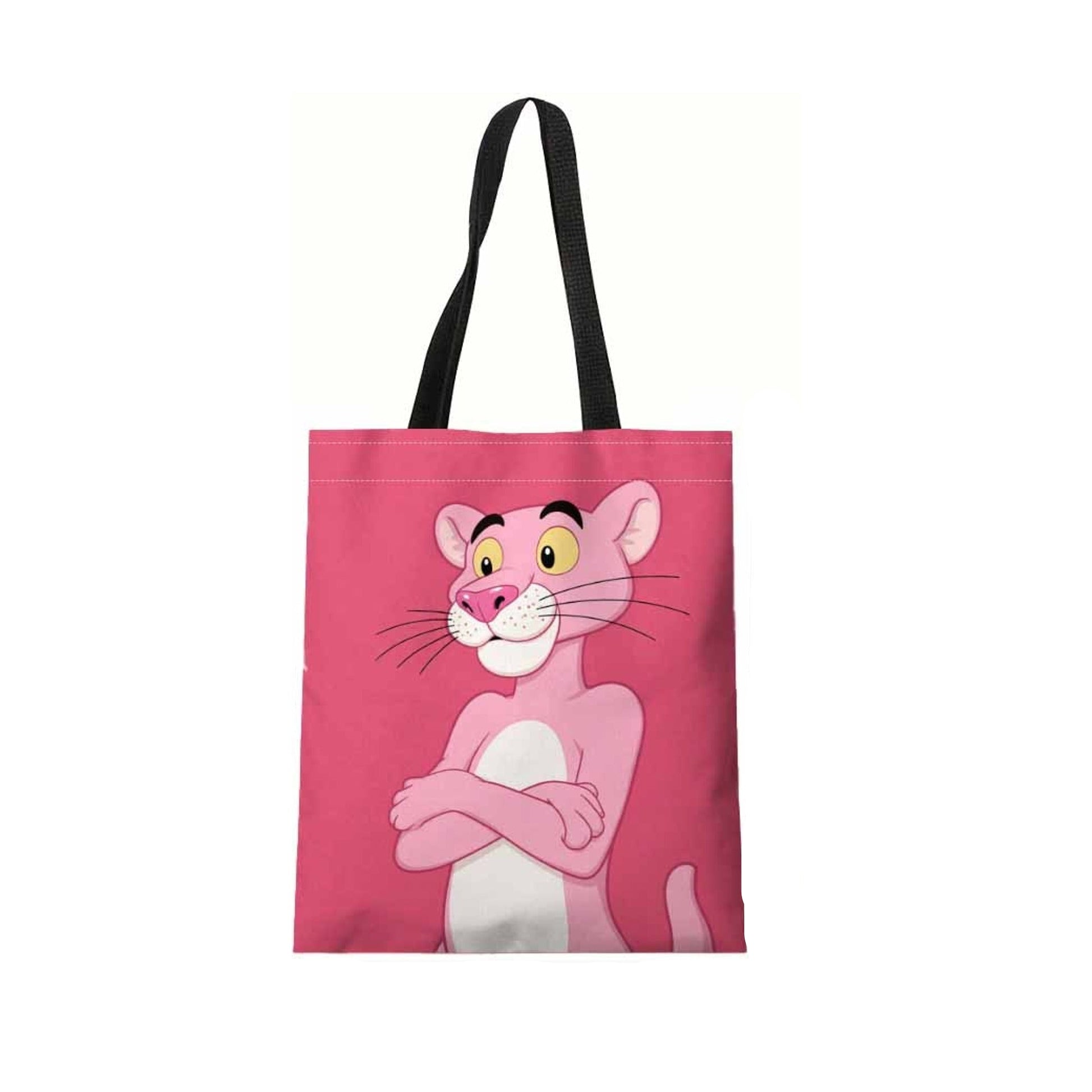 Borsa tote Pantera Rosa in poliestere - 33×45 cm