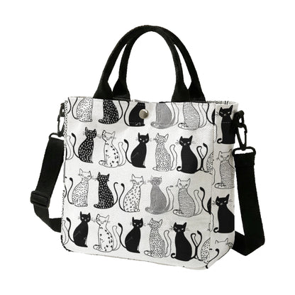 Borsa a tracolla Pet alla moda in poliestere - 24×22 cm