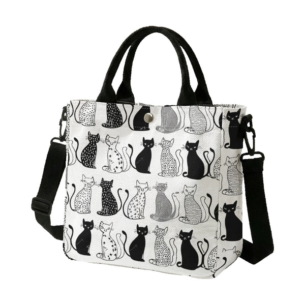 Borsa a tracolla Pet alla moda in poliestere - 24×22 cm
