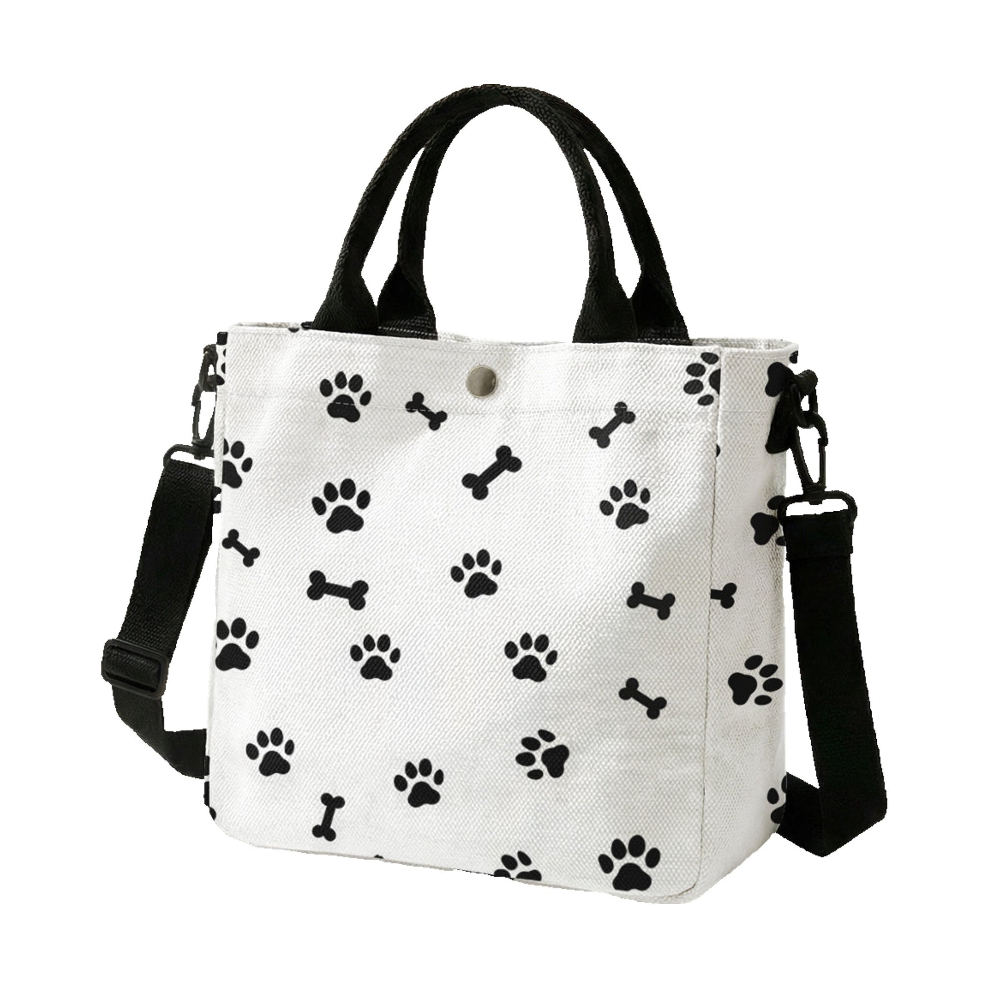 Borsa a tracolla Zampe Pet in poliestere - 24×22 cm