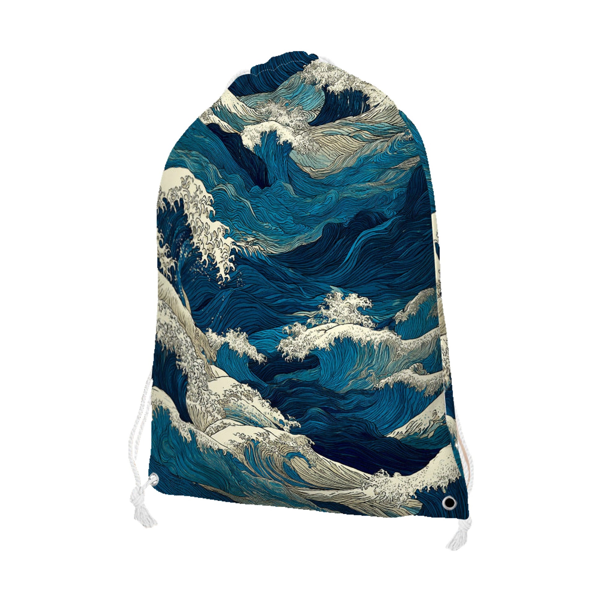Zaino Onda Hokusai in poliestere - 30×40 cm