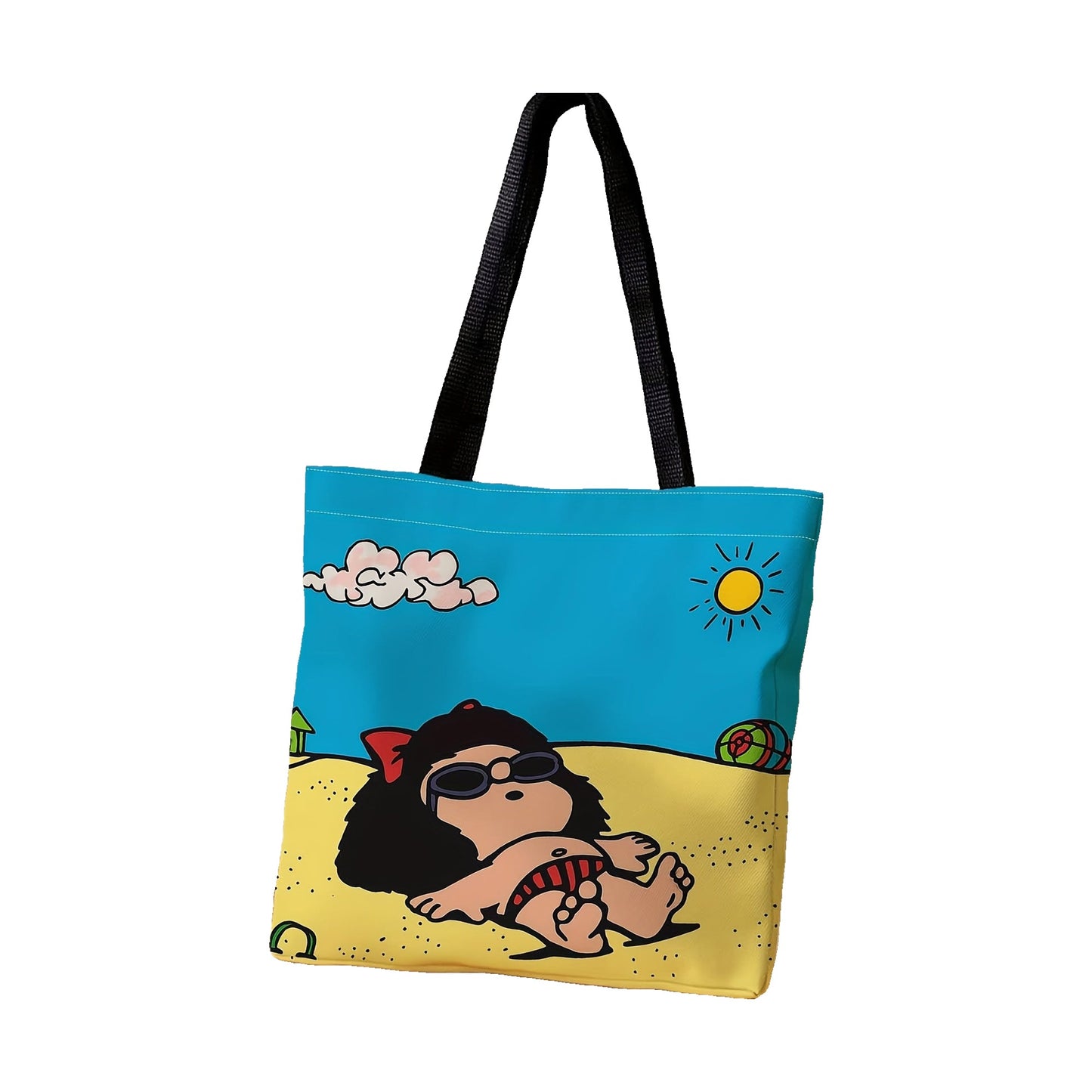 Borsa tote Mafalda in poliestere - 40×35 cm