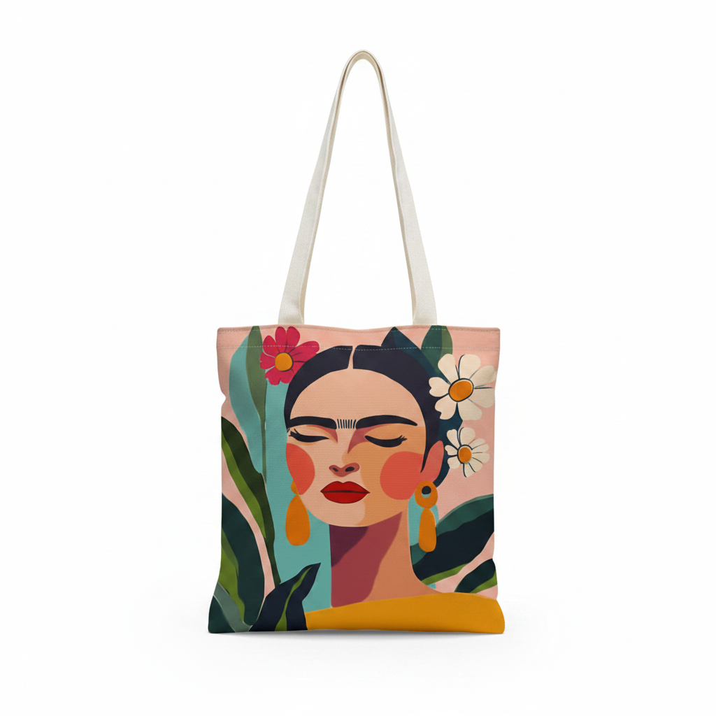 Borsa tote Frida in poliestere - 40×35 cm