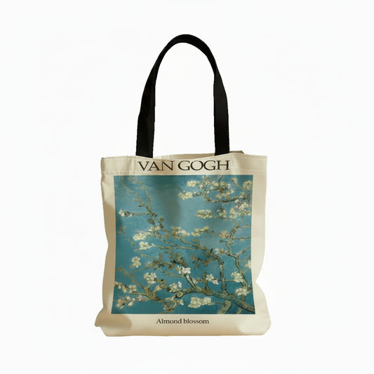 Borsa tote Mandorli di Van Gogh in poliestere - 40×35 cm