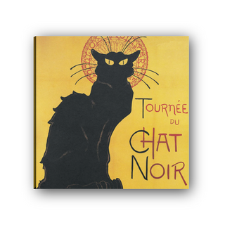 Chat noir - cm 50x50 - Tela Canvas