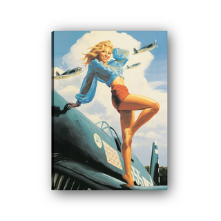Pin up Usa - cm 50x70 - Tela Canvas