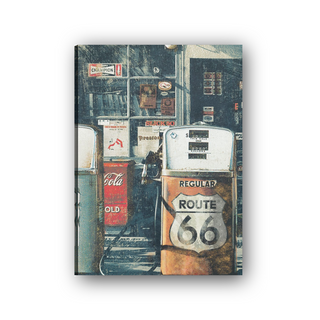 Route 66 Gas Station - cm 50x70 - Tela Canvas