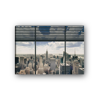 New York, Window Blinds - cm 70x50 - Tela Canvas