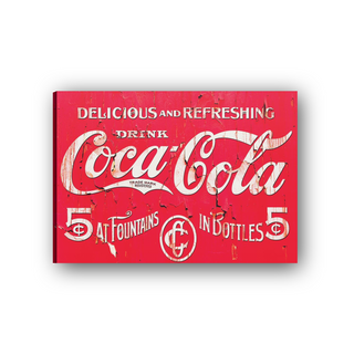 Homage to Delicious & refreshing Coke - cm 70x50 - Tela Canvas