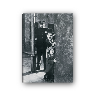 Charlie Chaplin - cm 50x70 - Tela Canvas