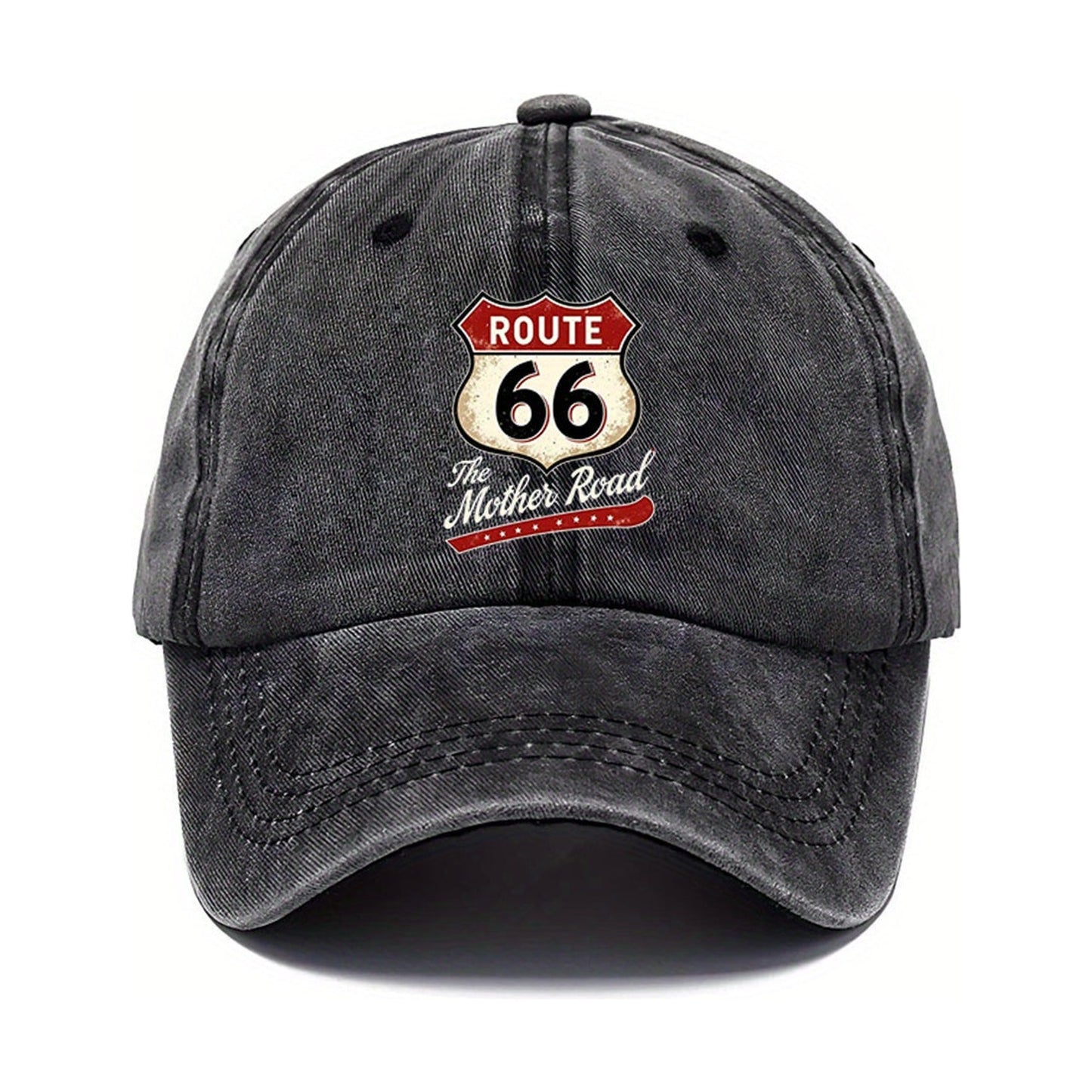 Cappello da Baseball Route 66 - Nero