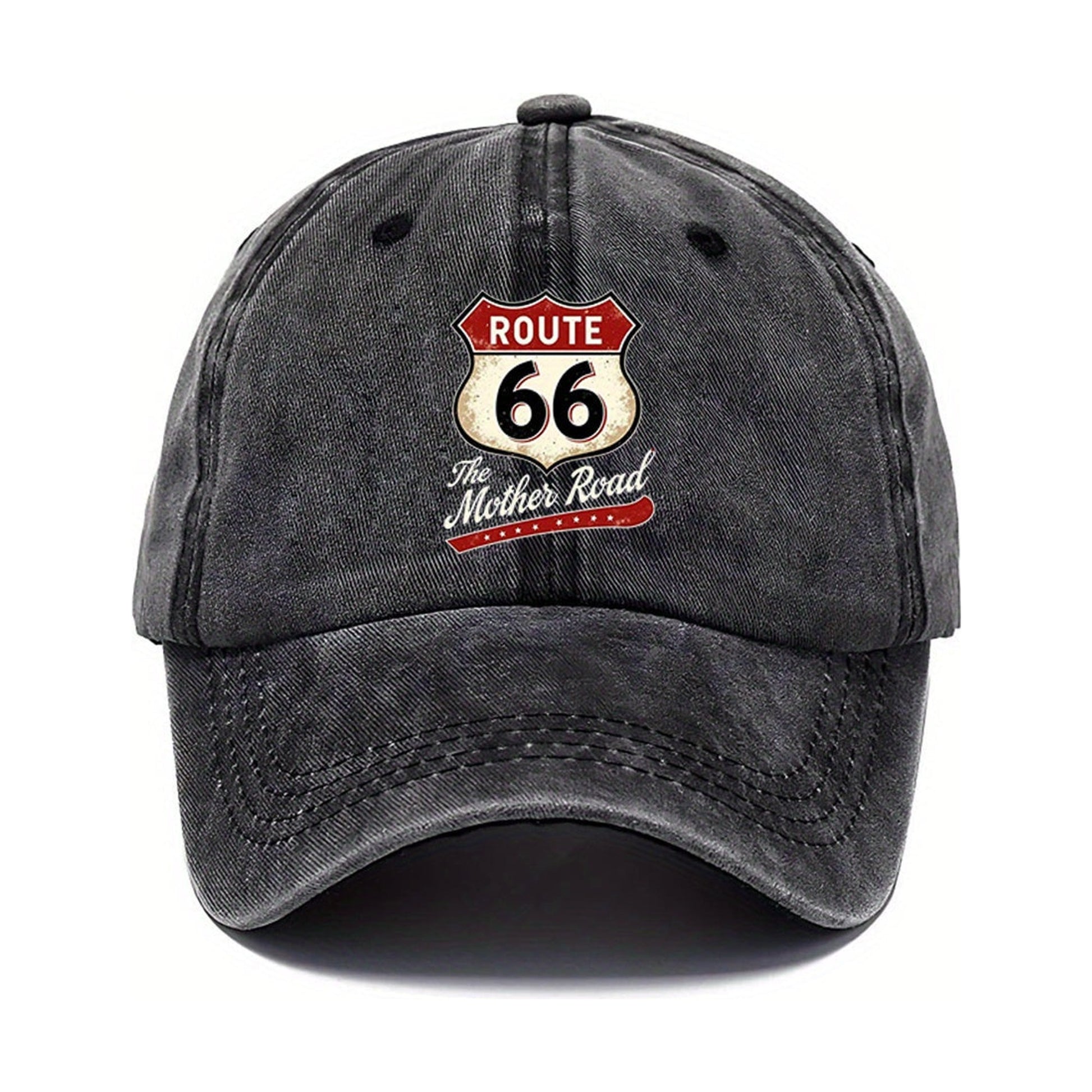 Cappello da Baseball Route 66 - Nero