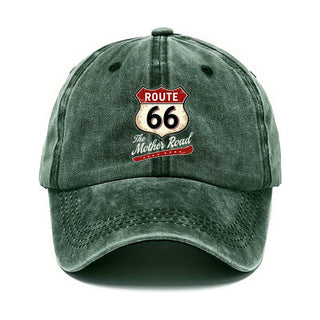 Cappello da Baseball  Route 66 - Verde