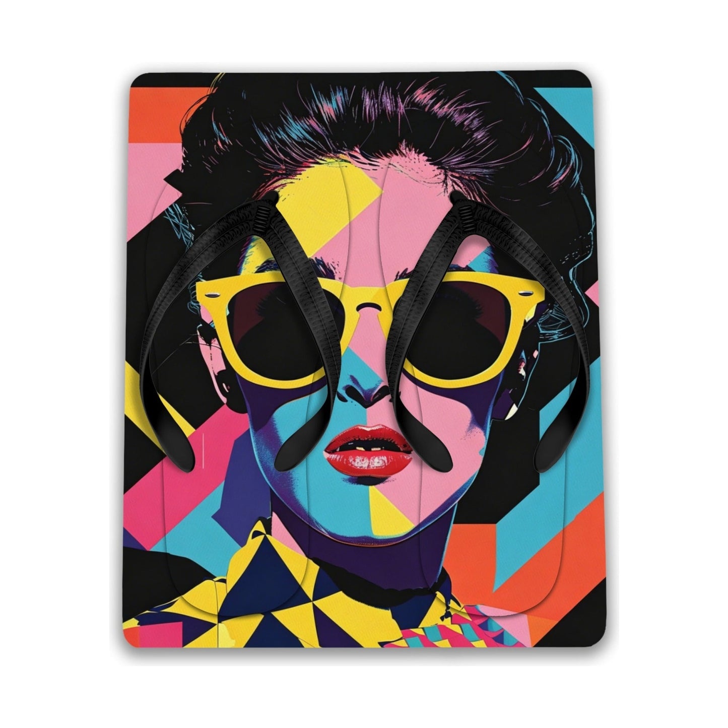 Ciabatte Pop Art - Nero