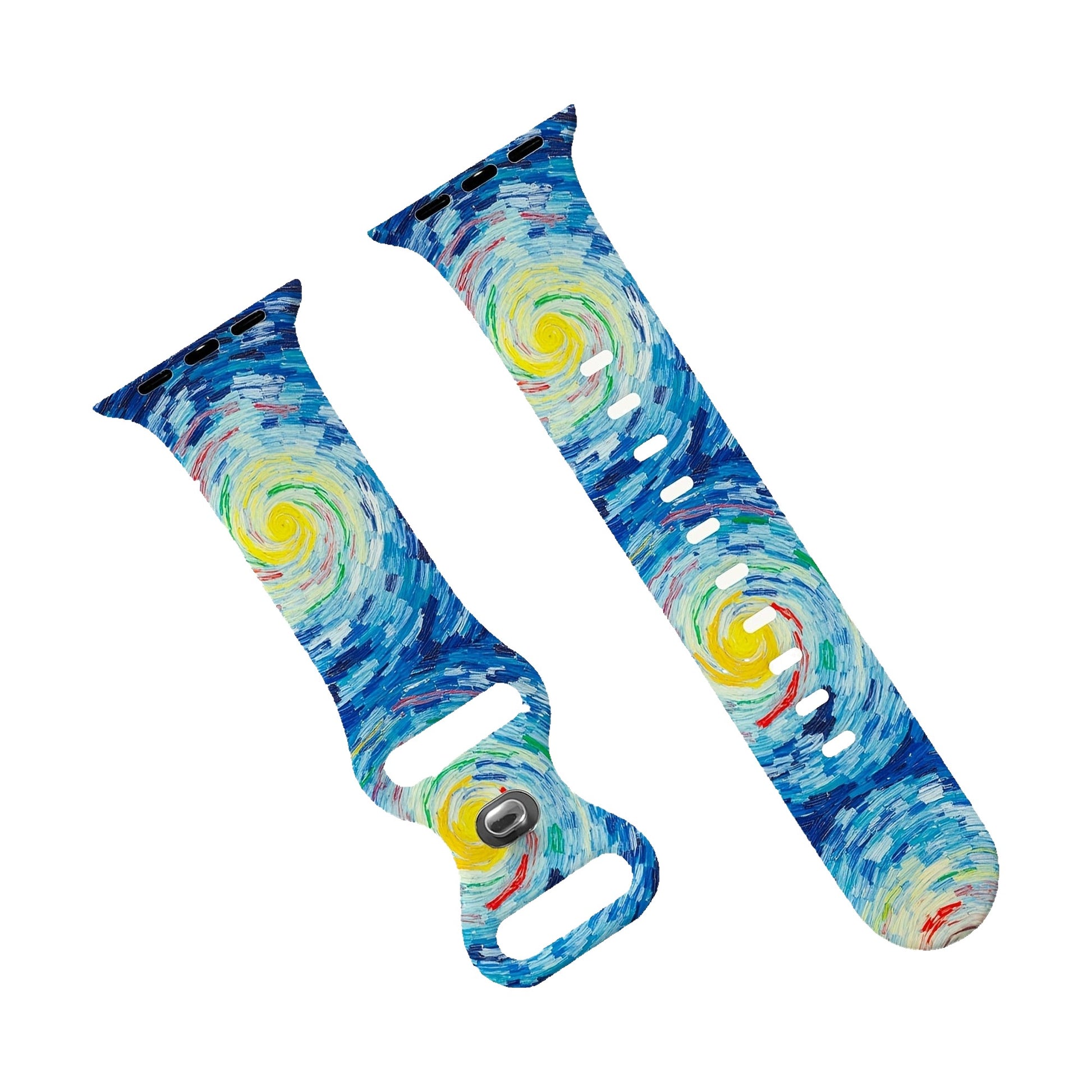Cinturino Notte Stellata di Van Gogh per Apple watch in Silicone