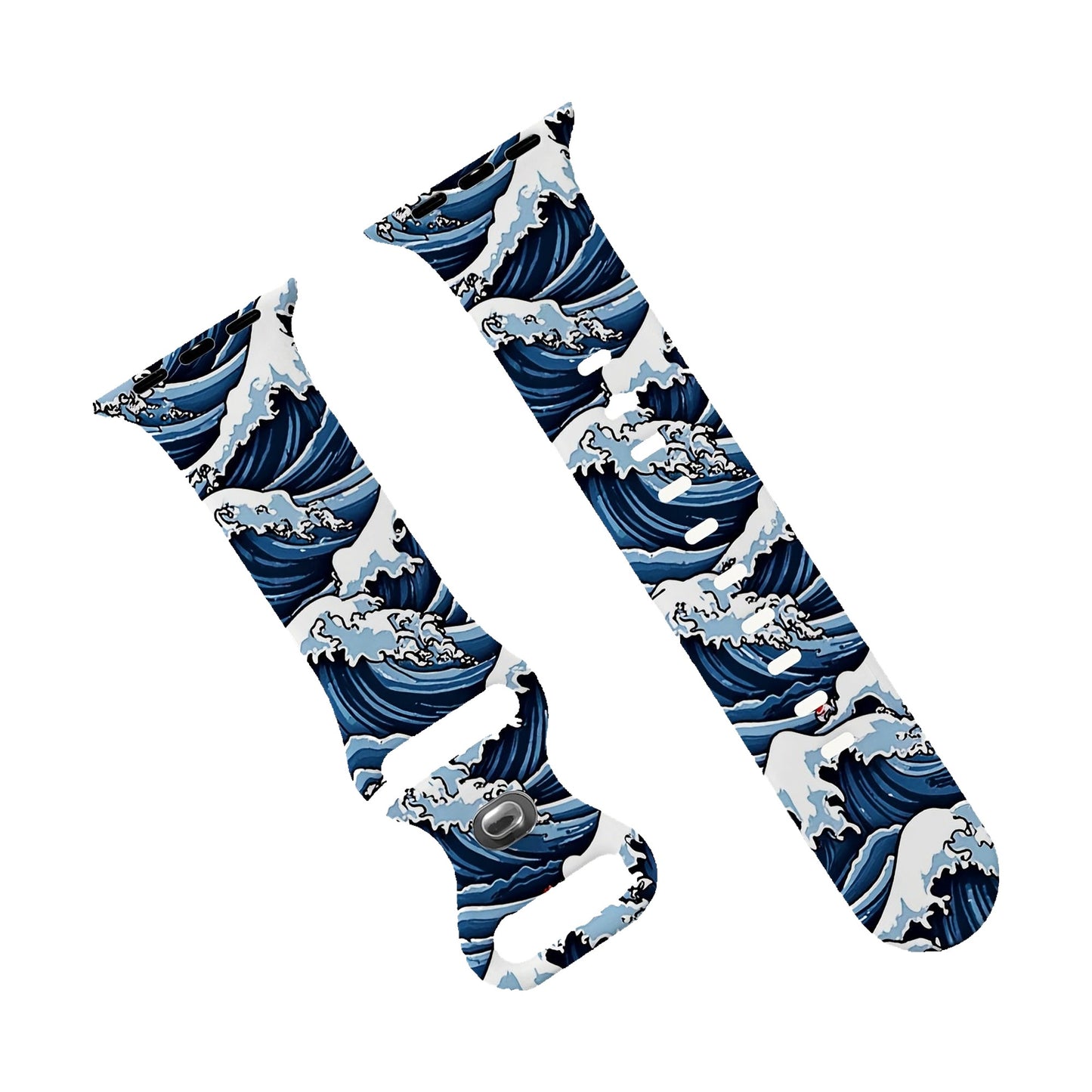Cinturino Onda di Hokusai per Apple watch in Silicone