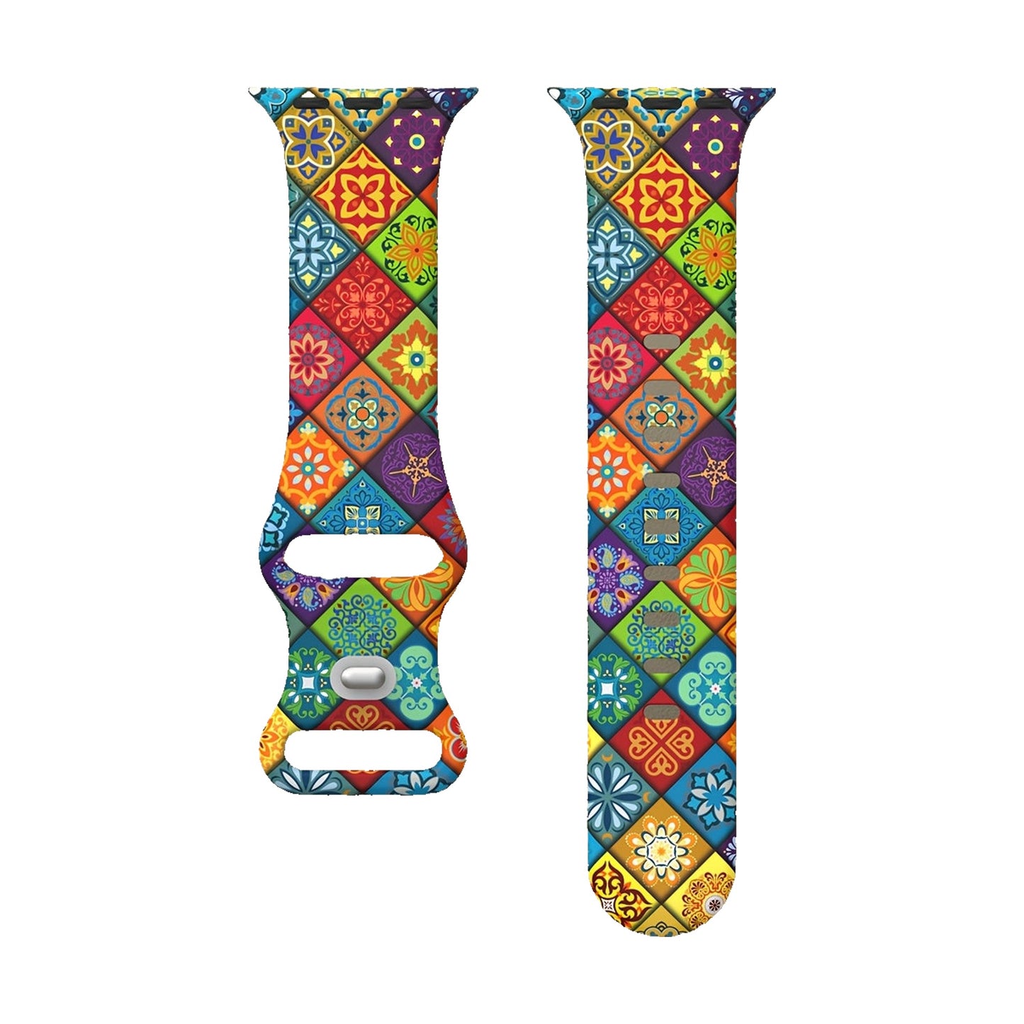 Cinturino fantasia astratta per Apple watch in Silicone