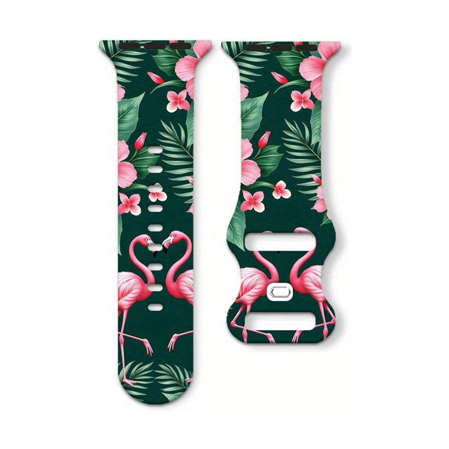 Cinturino fenicotteri Rosa per Apple watch in Silicone