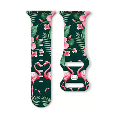 Cinturino fenicotteri Rosa per Apple watch in Silicone