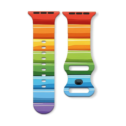 Cinturino Arcobaleno per Apple watch in Silicone