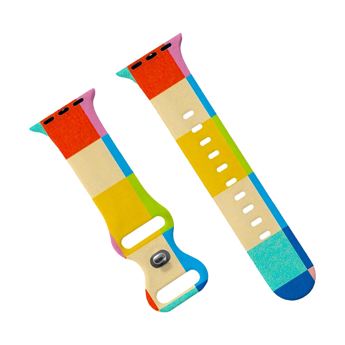 Cinturino Piet Mondrian per Apple watch in Silicone