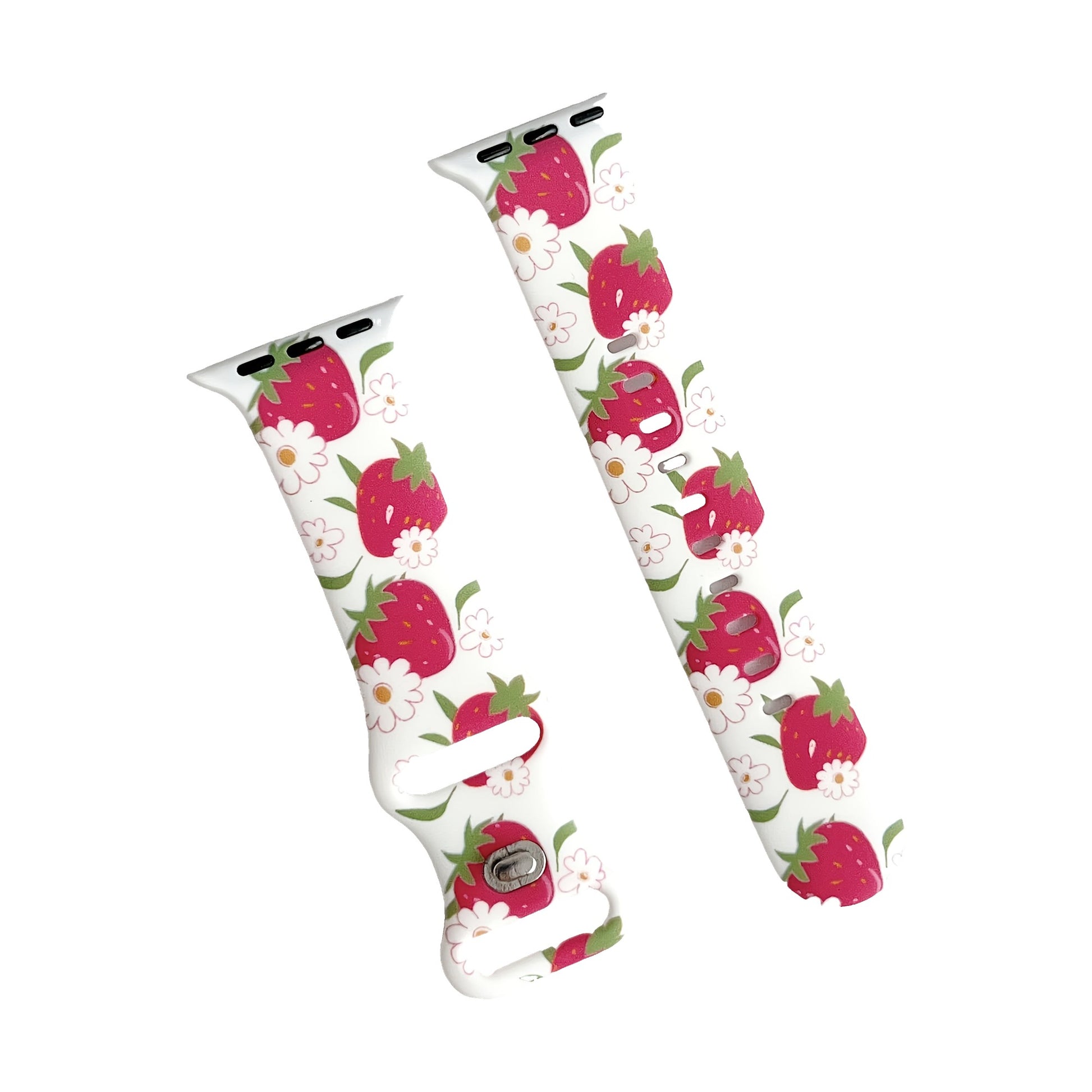 Cinturino fragole per Apple watch in Silicone