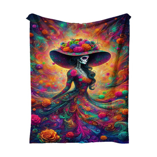 Coperta Giorno dei Morti Messicano 70x100 cm - 100x150 cm - 130x150 cm - 150x200 cm - 180x200 cm