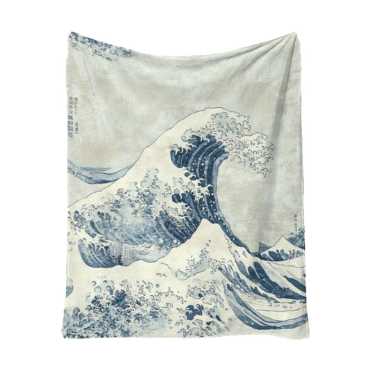 Coperta Onda di Kanagawa Hokusai 70x100 cm - 130x150 cm - 150x200 cm