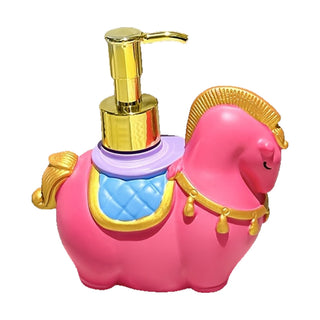 Dispenser sapone cavallino rosa 12x12x7 cm
