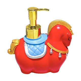 Dispenser sapone cavallino rosa 12x12x7 cm