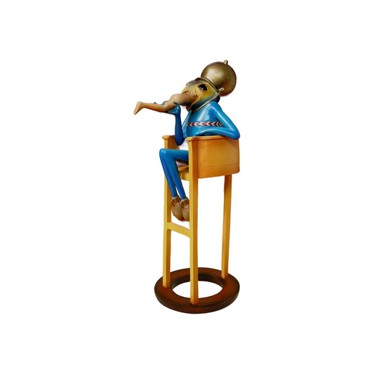 Hierenymus Bosch - Diavolo sulla sedia - Scultura 3D Marmo resina
