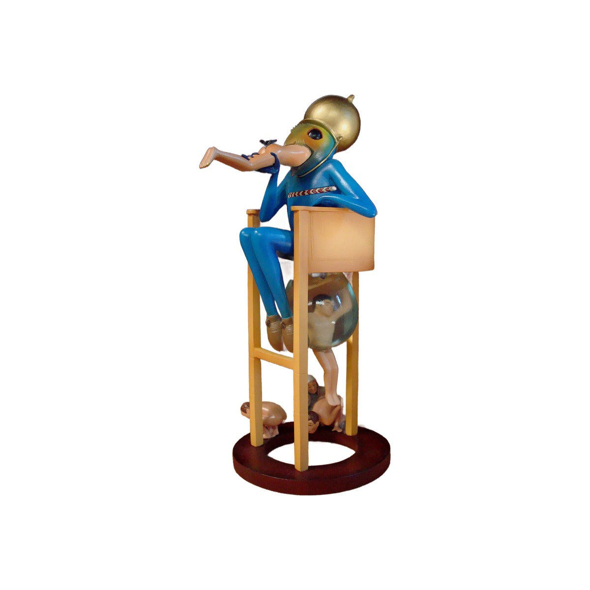 Hierenymus Bosch - Diavolo sulla sedia - Scultura 3D Marmo resina
