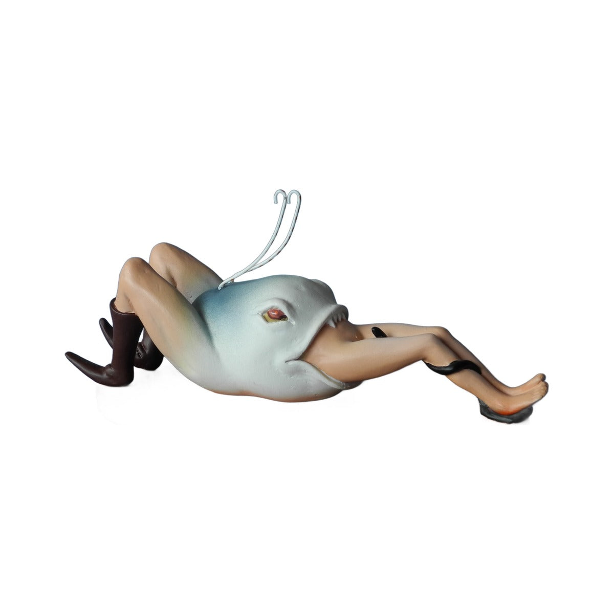 Hierenymus Bosch - Pesce mangiato dall' uomo - Scultura 3D Marmo resina