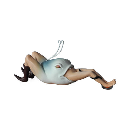 Hierenymus Bosch - Pesce mangiato dall' uomo - Scultura 3D Marmo resina