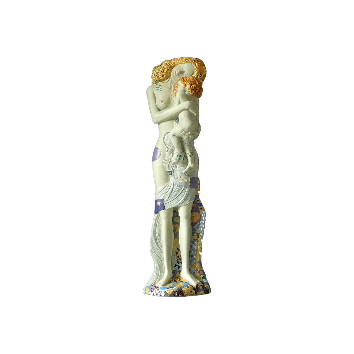Gustav Klimt - Le tre età della vita - Scultura 3D Marmo resina