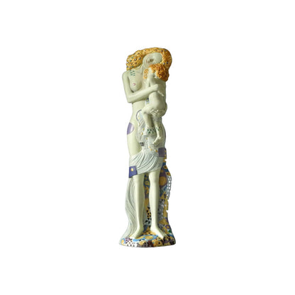 Gustav Klimt - Le tre età della vita - Scultura 3D Marmo resina